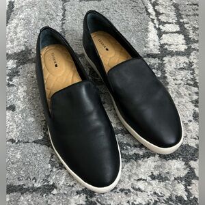 Birdies Black Leather Loafers